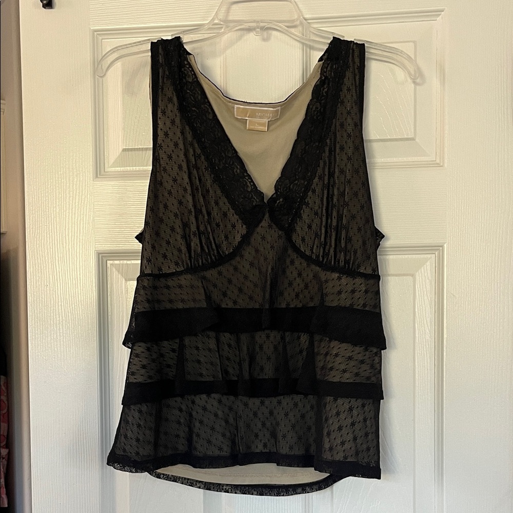Michael Kors Black Lace Top